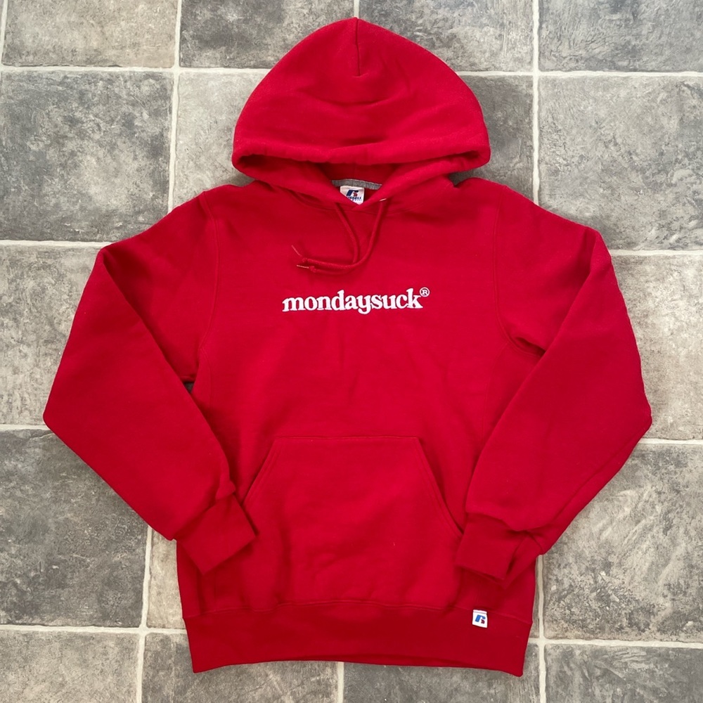 Mondaysuck X Russell Athletics Hoodie collab